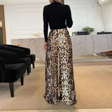Animal Print Wide Leg Pant image 5