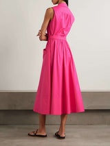 Button-Front Midi Dress image 4