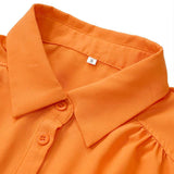 Fashion Long Sleeve Slim Fit Short Blouse image 5