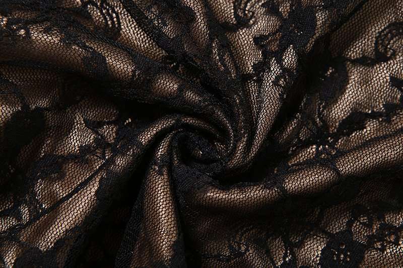 Lace ruffle ruched hollow out cut out mini dress image 6