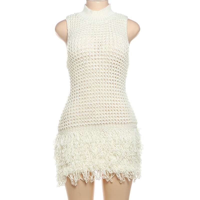 Frosted Fringe Knit Dress image 2