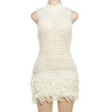 Frosted Fringe Knit Dress image 2