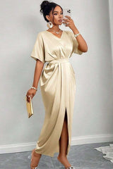 Elegant Drape Maxi Dress image 0