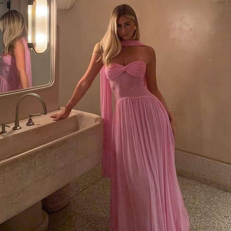 Pleated Evening Gown image 6