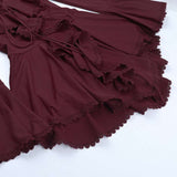 Elegant Lace Peplum Dress image 5