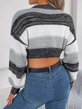 Color blocked Ribbed Pullover image 6