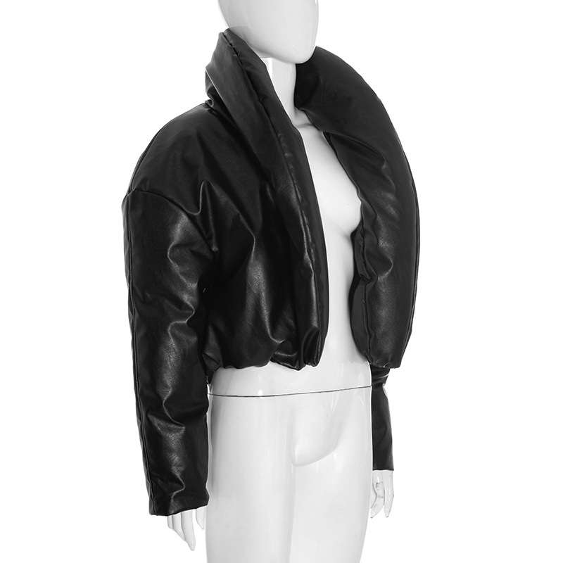 Oversized Black Puffer Jacket image 4