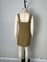 Embellished Mini Dress with Floral Details image 4