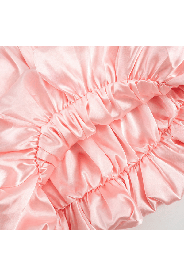 Satin Puff Mini Skirt image 6