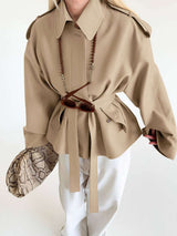 Belted Oversized Utility Jacket image 3
