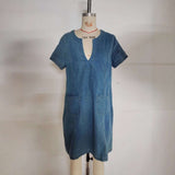 T-Shirt Dress with Front Pockets image 2