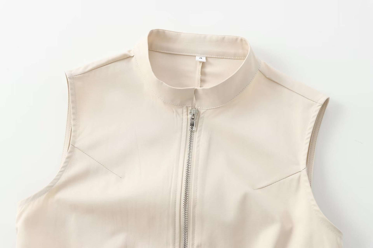 Sleeveless Zip-Front Midi Dress image 6