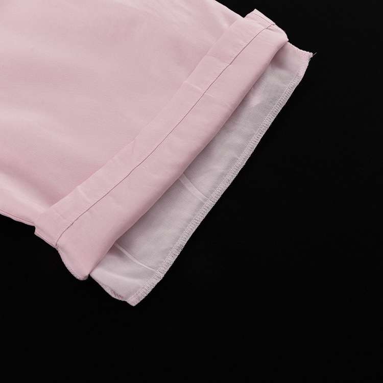 Tie-Front Top and Wide-Leg Pants Set image 3