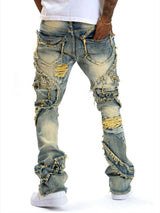 Stacked Vintage Jeans image 2