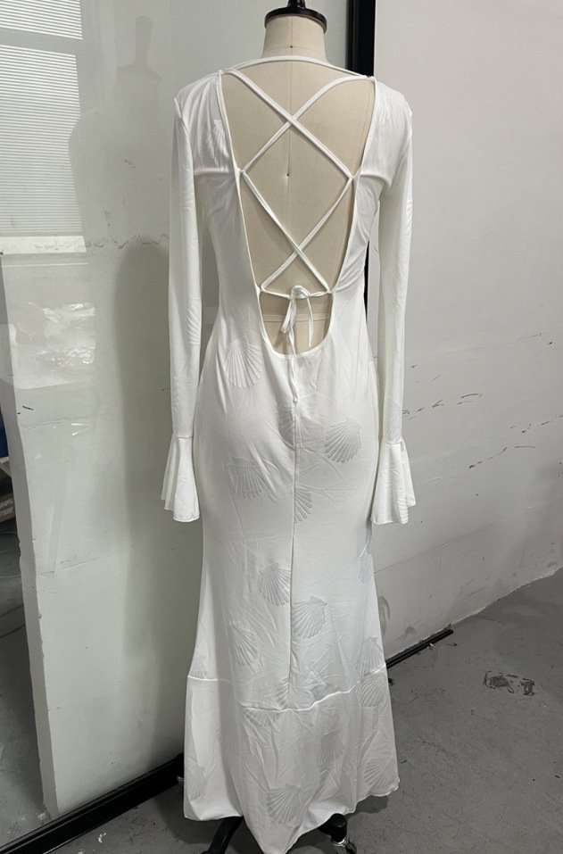 Long-Sleeve Maxi Dress image 4