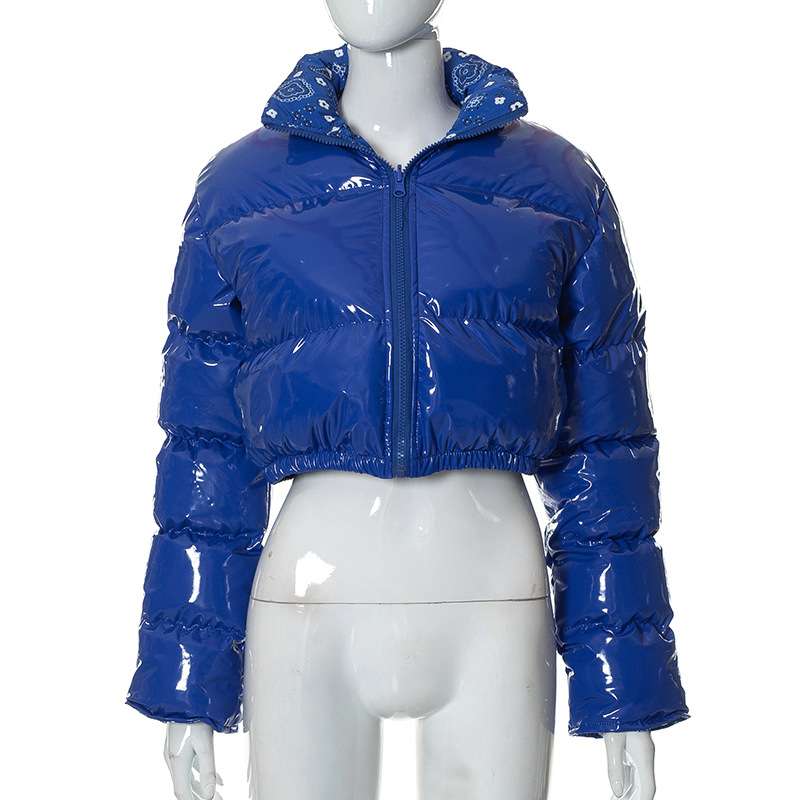 Puffer Jacket Reversible  Short Down Coat image 6