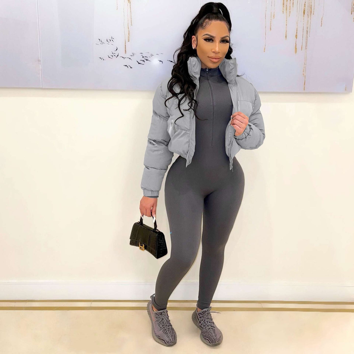 Stellar Puffer Jacket - L, Grey image