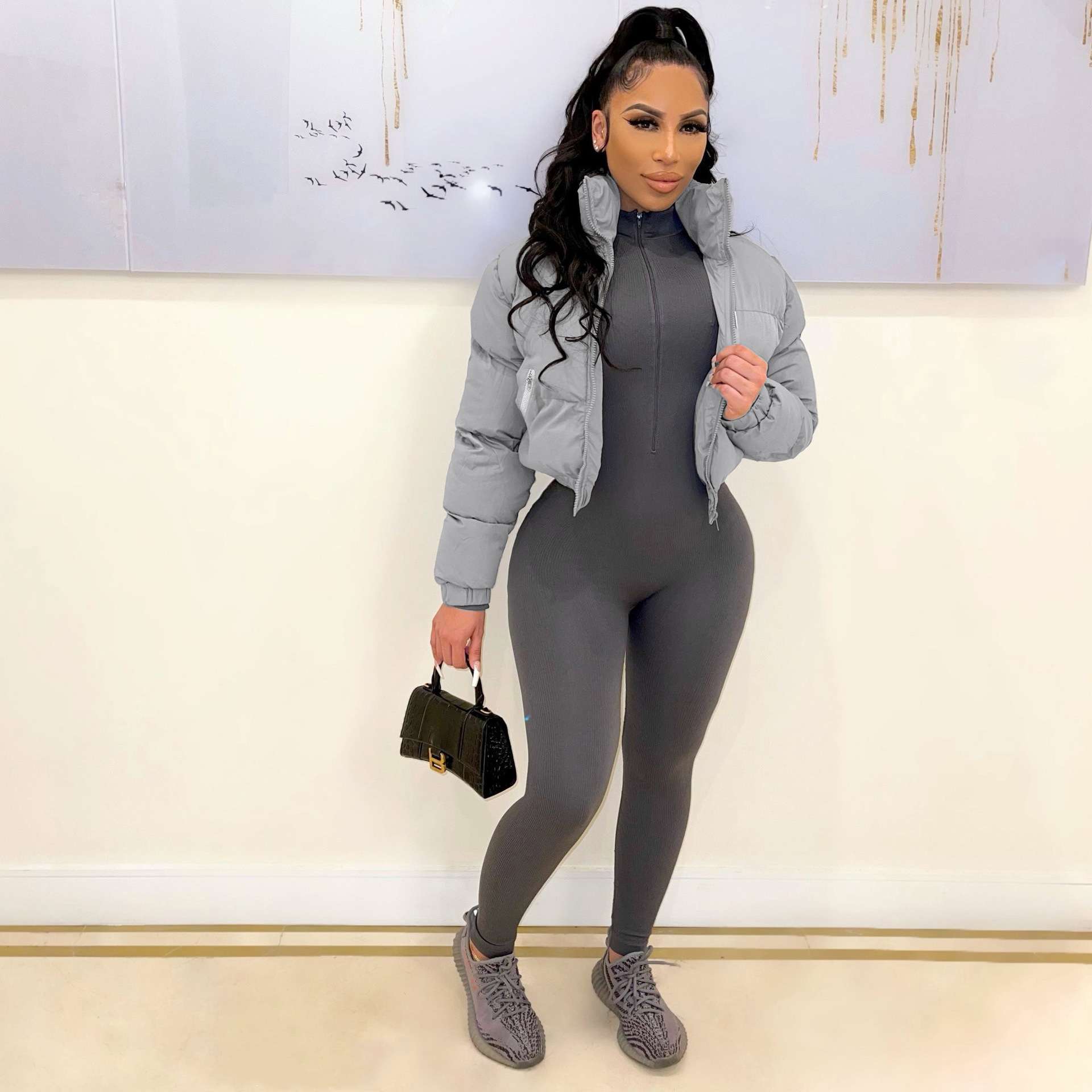 Stellar Puffer Jacket - L, Grey image