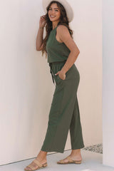 Casual Sleeveless Two Piece Set image 3