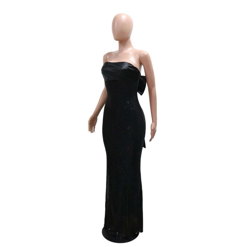 Sequin Strapless Maxi Dress image 3