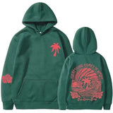 Oversize Backprint Pullover Hoodie - L, Amazon Green image