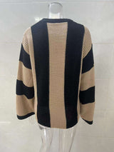 Drop Shoulder Long Sleeve Sweater Pullovers image 6