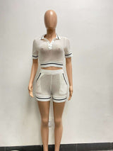 Knitted Two-Piece Shorts Set image 5