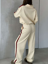 Cream Trendy Track Suit image 4