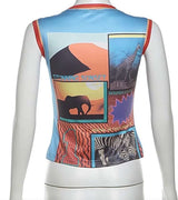 Graphic Crop Top image 3