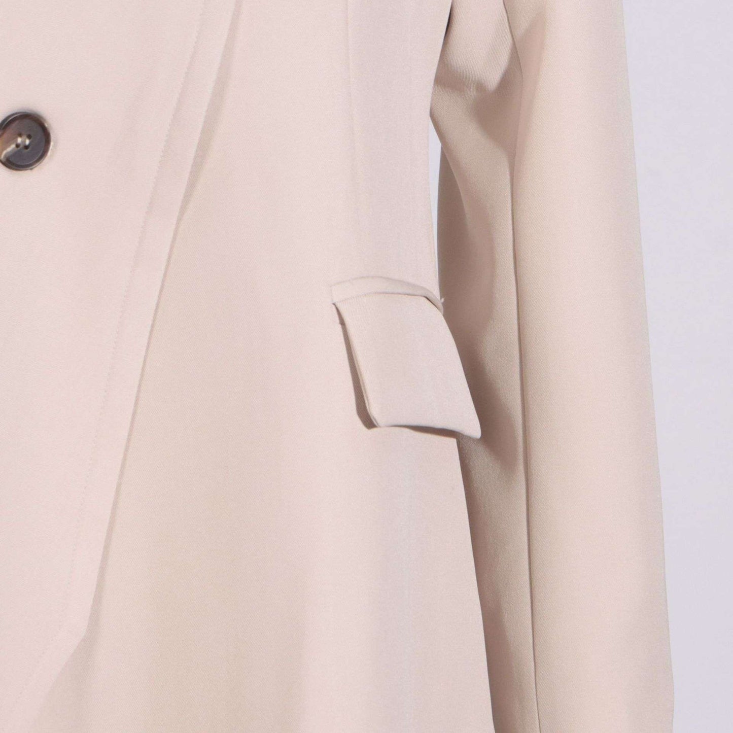Slanted Placket Single Button Coat image 6