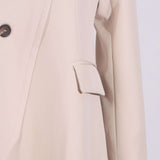 Slanted Placket Single Button Coat image 6