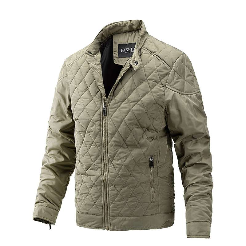 Solid Winter Down Jacket Quilted Jacket - XXL, Abbey Stone Beige image