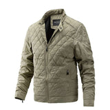Solid Winter Down Jacket Quilted Jacket - XXL, Abbey Stone Beige image