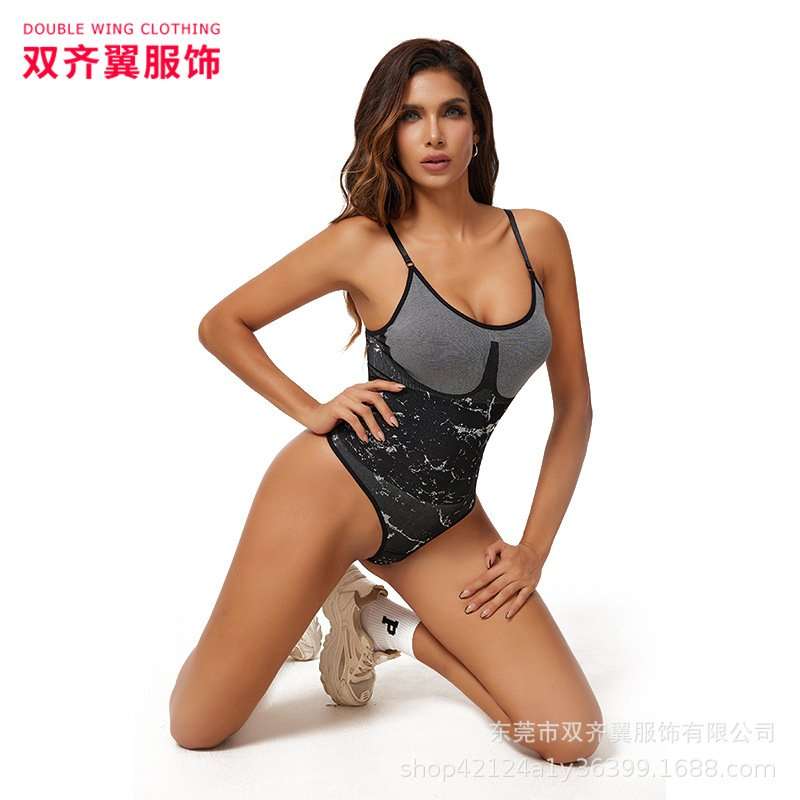 Seamless Sheer Control Bodysuit - S, Black image