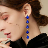 Rhinestone Drop Earrings image 0