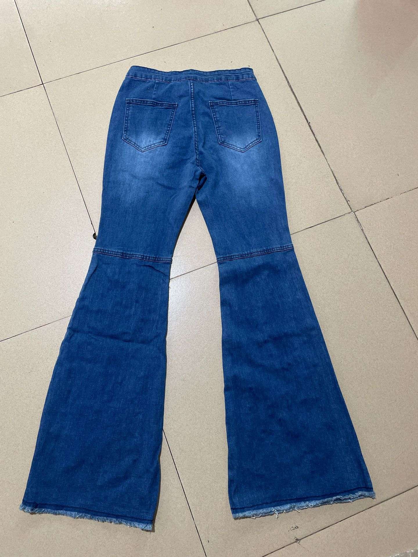High-Waisted Flared Denim Jeans image 4