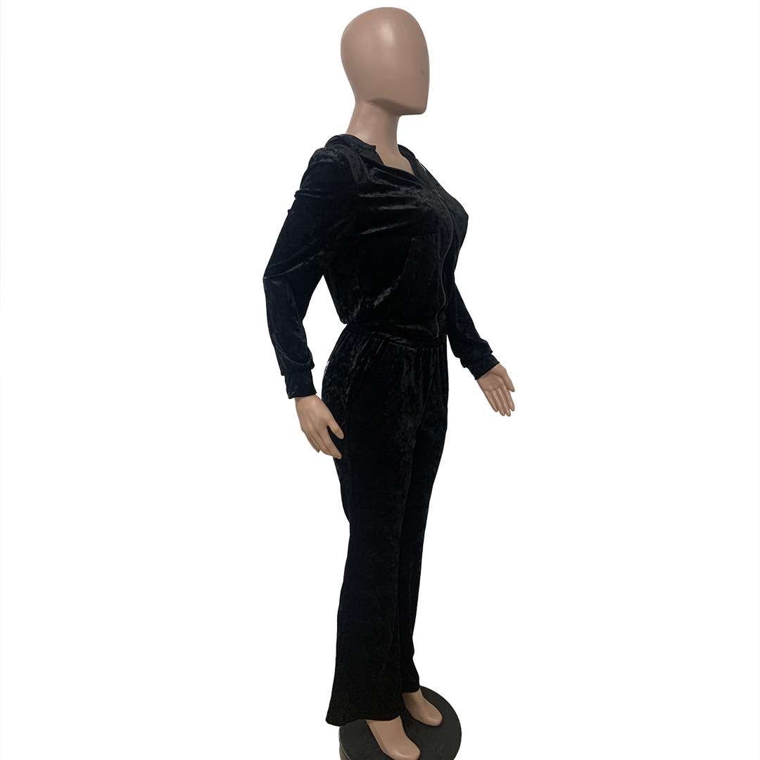 Solid Long Sleeve 2 Piece Tracksuit image 5