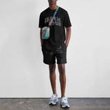 Mens Graphic Tee & Shorts Streetwear Set image 1
