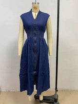 Midi Dress with Front Zipper image 5
