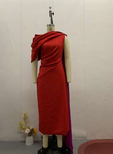 Elegant Draped Evening Gown image 3