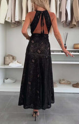 Crochet Cut-Out Maxi Dress image 5