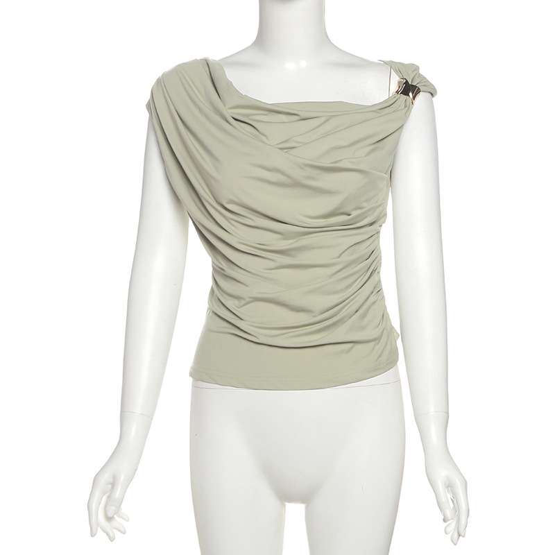 Elegant Draped Sleeveless Top image 6