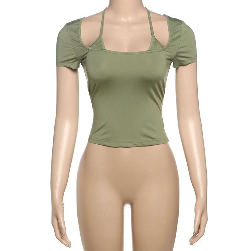 Cold-Shoulder Crop Top image 3