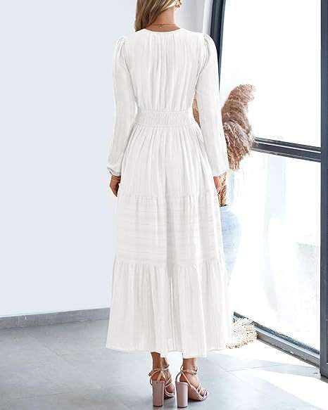 Elegant Long Sleeve Maxi Dress image 5