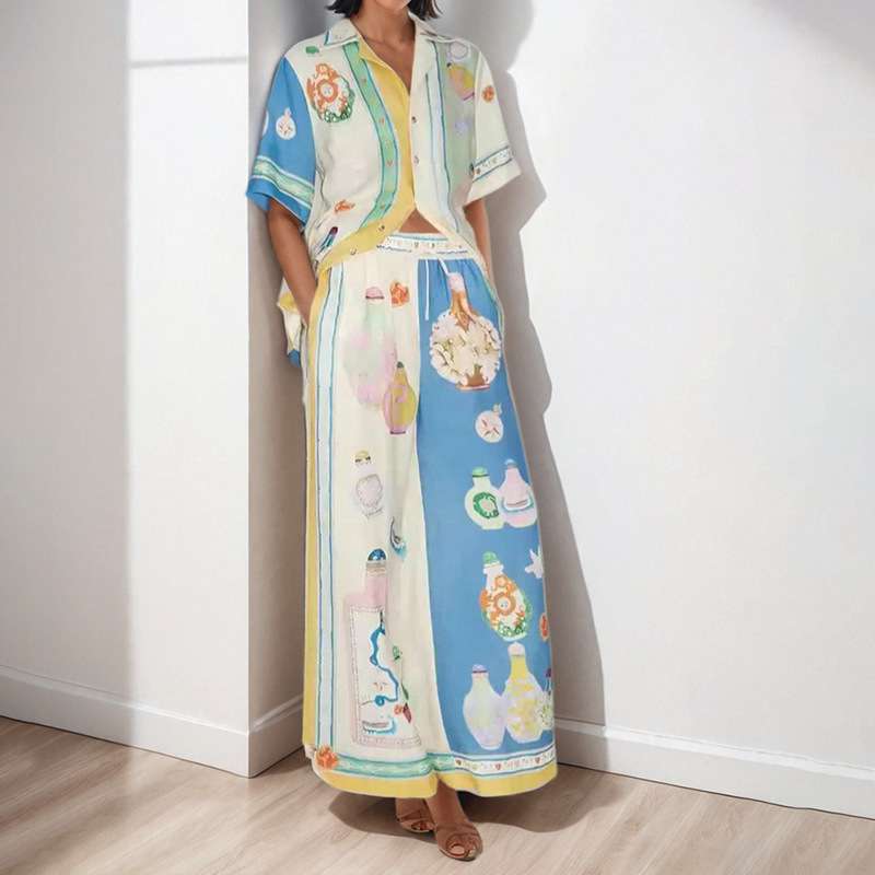 Two-Piece Set with Matching Pants and Shirt image 5