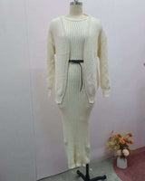 Bodycon Midi Dress With  Cardigan image 4