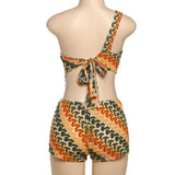 Vibrant Zigzag Pattern Two-Piece Summer Set image 5
