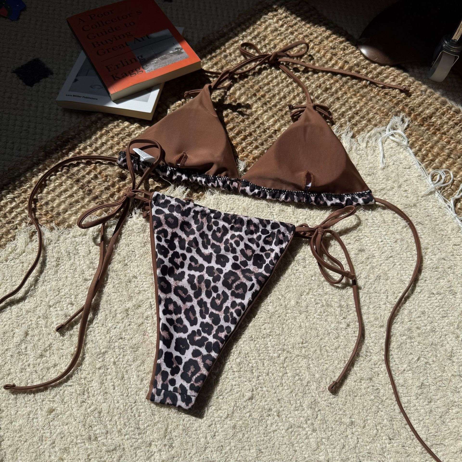 Leopard Print Tie-Side Bikini image 2