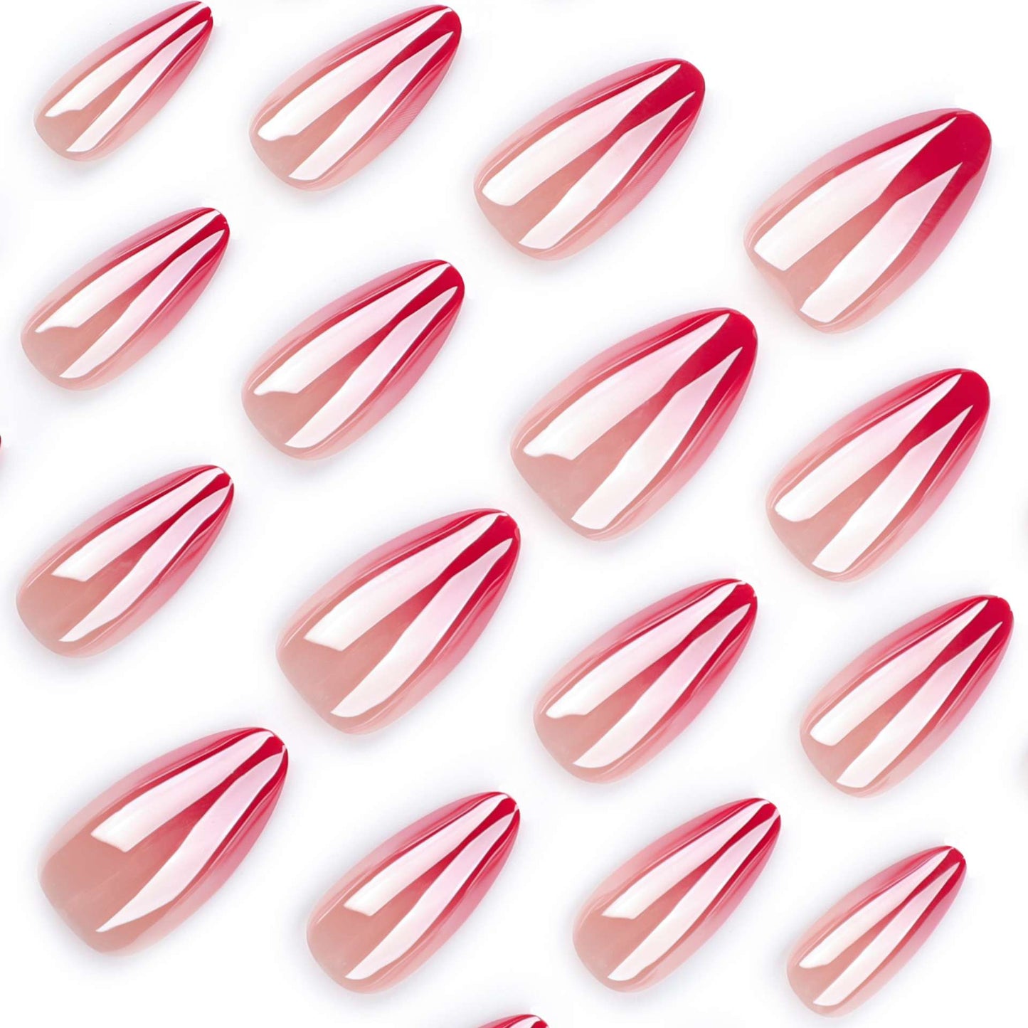 Marbled Ombre Almond Nail Art image 5