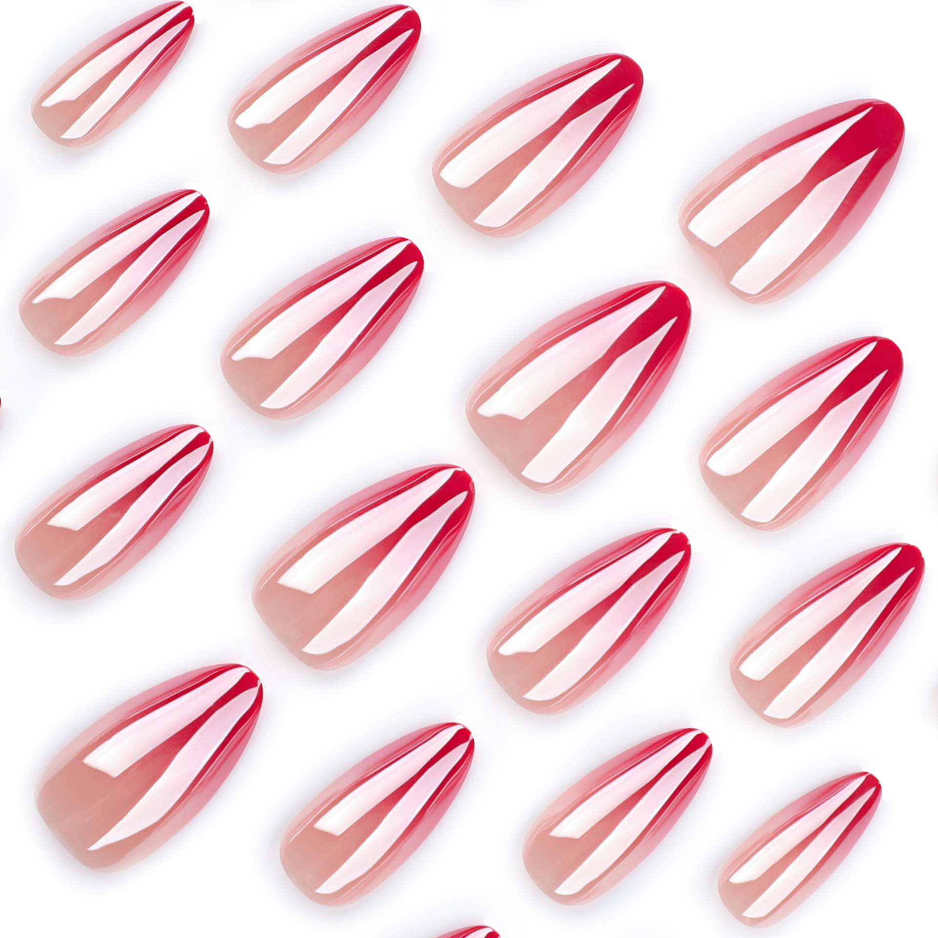 Marbled Ombre Almond Nail Art image 5